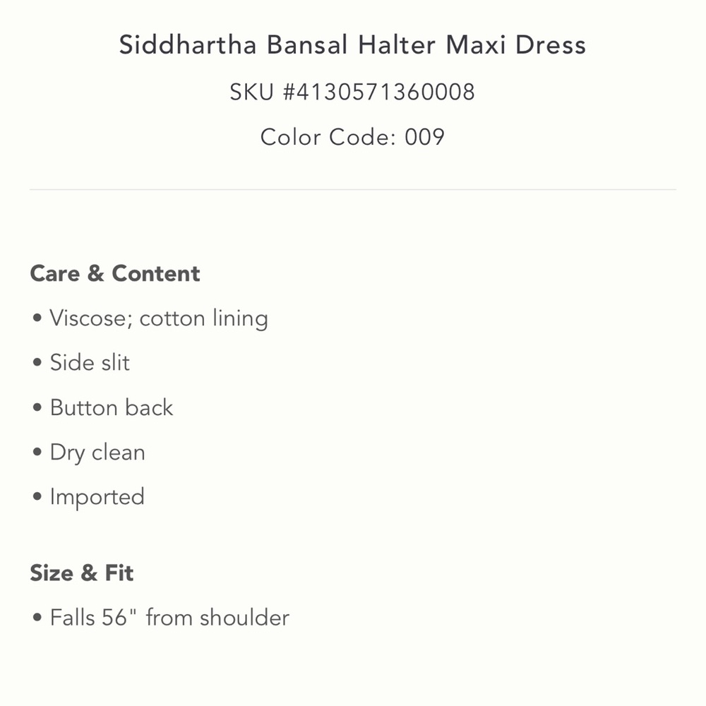 COPY - New with tags Siddhartha Bandal Haltar Maxi Dress - Picture 6 of 6